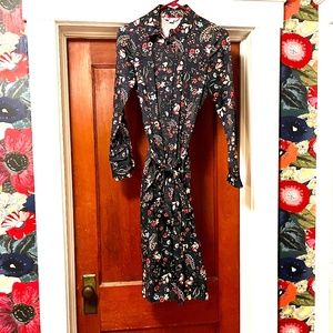 Boden midi length long sleeve shirt dress